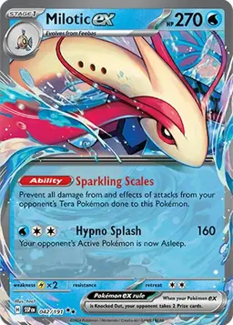 Milotic ex 42 - Pokemon Surging Sparks