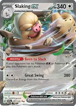 Slaking ex 147 - Pokemon Surging Sparks