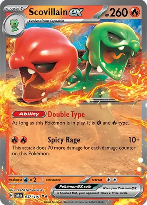 Scovillain ex - Pokemon Surging Sparks #37