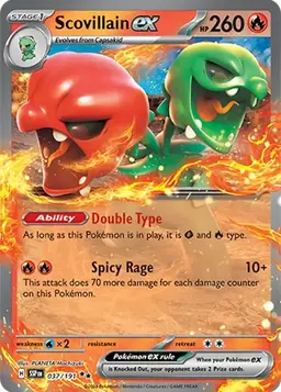 Scovillain ex 37 - Pokemon Surging Sparks