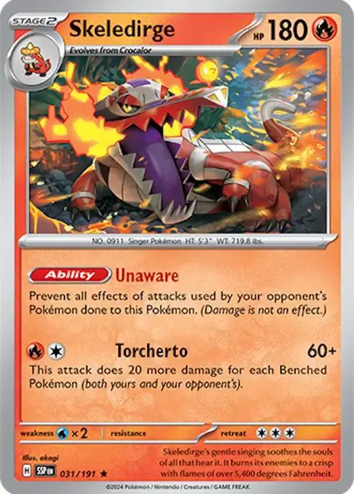 Skeledirge - Pokemon Surging Sparks #31