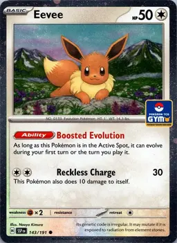 Eevee [Cosmos Holo] #143 - Pokemon Surging Sparks