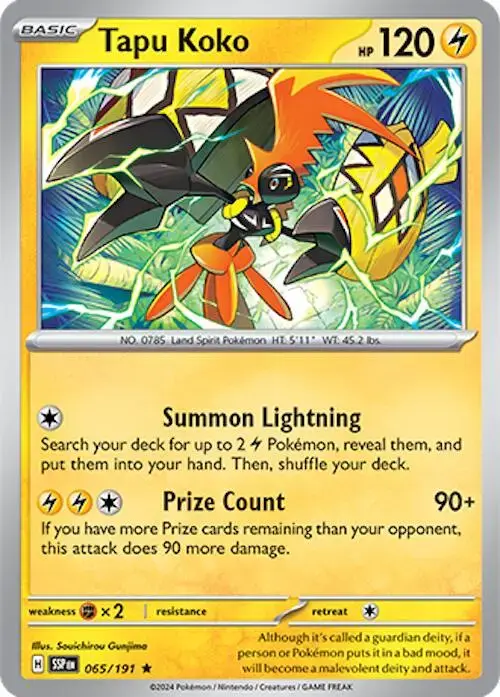 Tapu Koko - Pokemon Surging Sparks #65