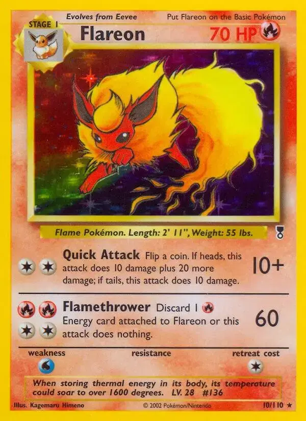 Flareon - Pokemon Legendary Collection #10