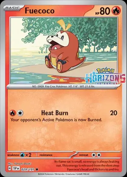 Fuecoco [Horizons] - Pokemon Surging Sparks #29