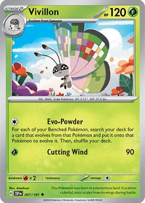 Vivillon - Pokemon Surging Sparks #7