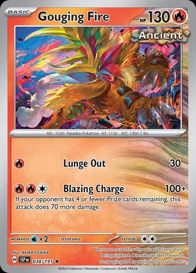 Gouging Fire - Pokemon Surging Sparks #38