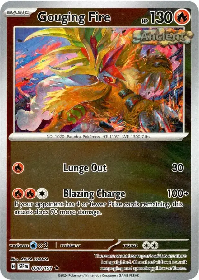 Gouging Fire [Reverse Holo] - Pokemon Surging Sparks #38