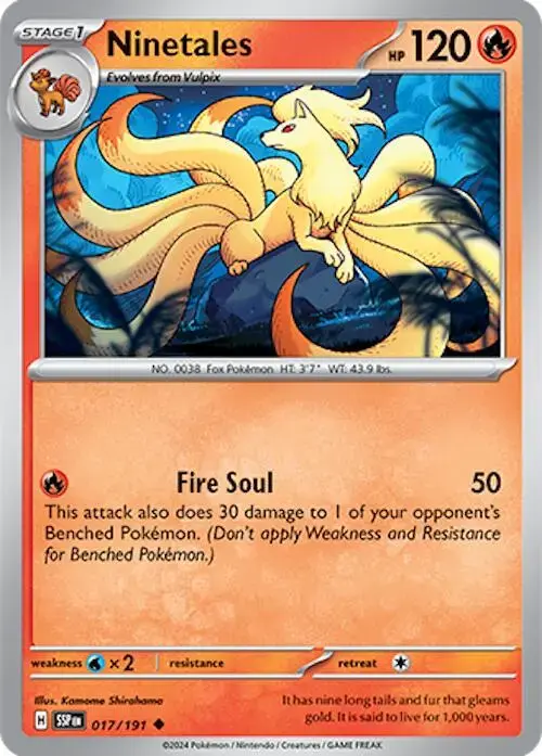 Ninetales - Pokemon Surging Sparks #17