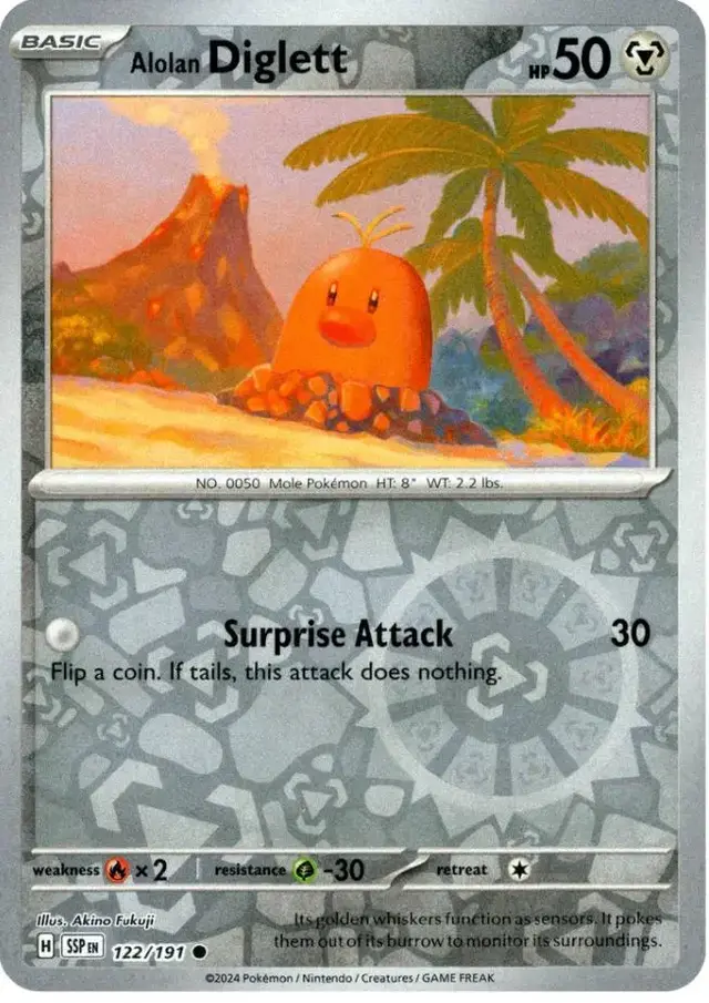 Alolan Diglett [Reverse Holo]