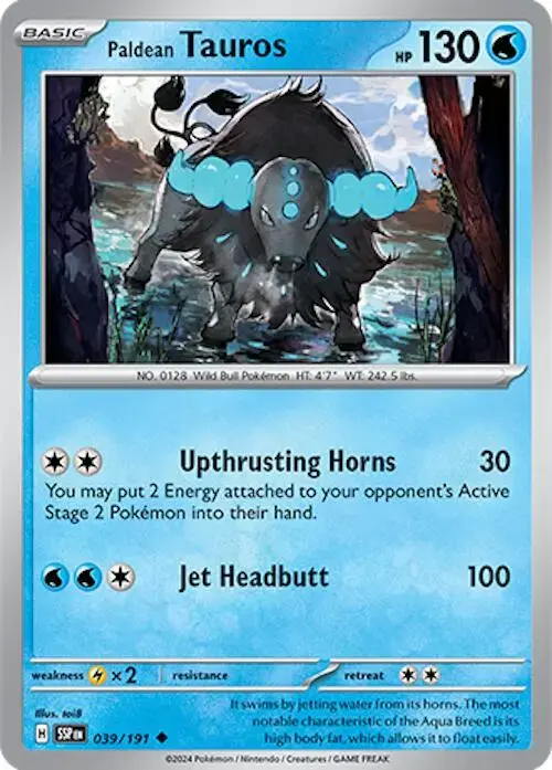 Paldean Tauros - Pokemon Surging Sparks #39