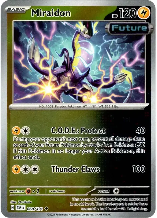 Miraidon [Reverse Holo] - Pokemon Surging Sparks #69