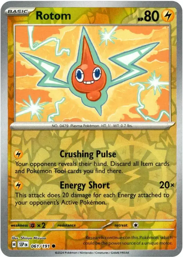 Rotom [Reverse Holo] - Pokemon Surging Sparks #61