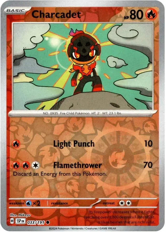 Charcadet [Reverse Holo] - Pokemon Surging Sparks #33