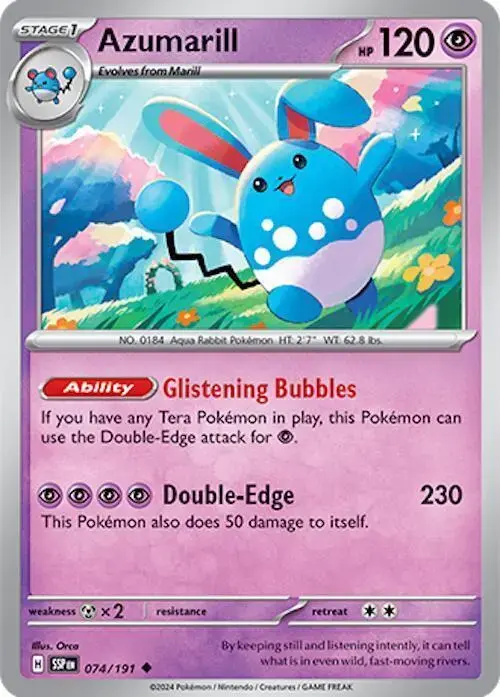 Azumarill - Pokemon Surging Sparks #74
