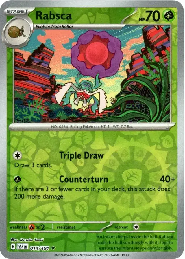Rabsca [Reverse Holo] - Pokemon Surging Sparks #14