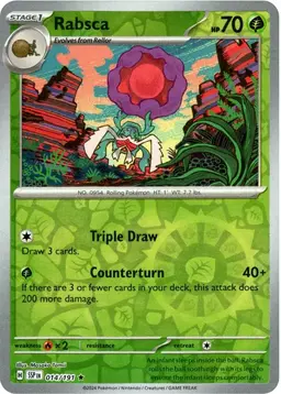 Rabsca [Reverse Holo] - Pokemon Surging Sparks