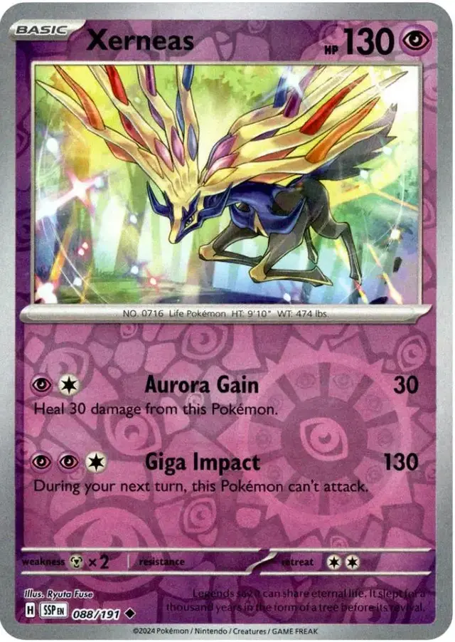 Xerneas [Reverse Holo] - Pokemon Surging Sparks #88