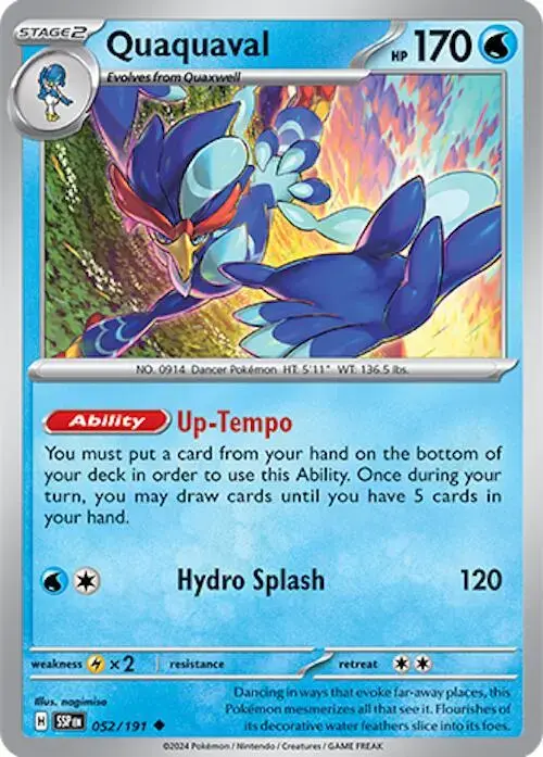 Quaquaval - Pokemon Surging Sparks #52