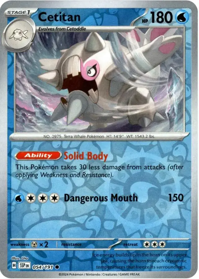 Cetitan [Reverse Holo] - Pokemon Surging Sparks #54