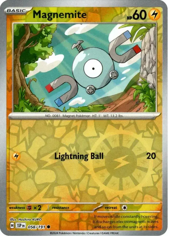 Magnemite [Reverse Holo] - Pokemon Surging Sparks #58