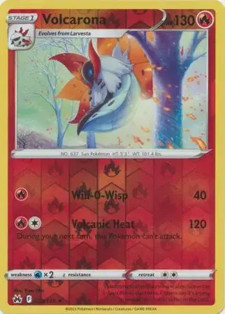 Volcarona [Reverse Holo] - Pokemon Surging Sparks #25