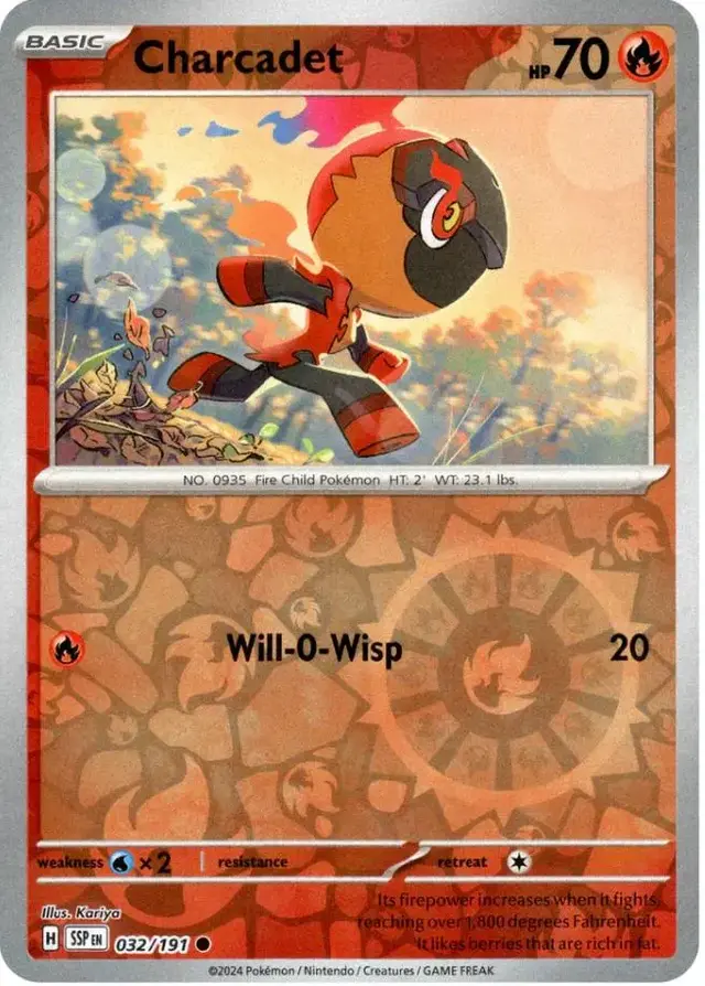 Charcadet [Reverse Holo] - Pokemon Surging Sparks #32