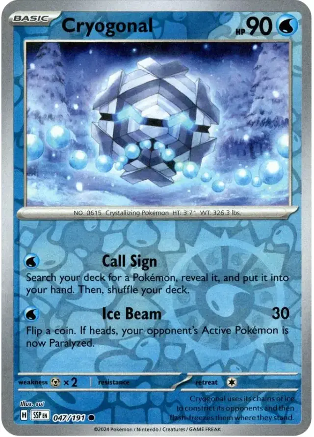 Cryogonal [Reverse Holo] - Pokemon Surging Sparks #47
