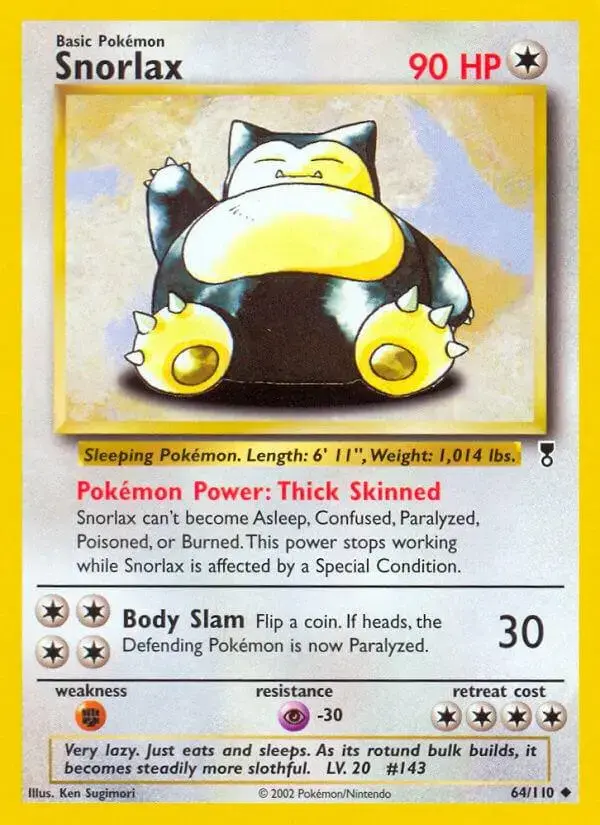 Snorlax - Pokemon Legendary Collection #64