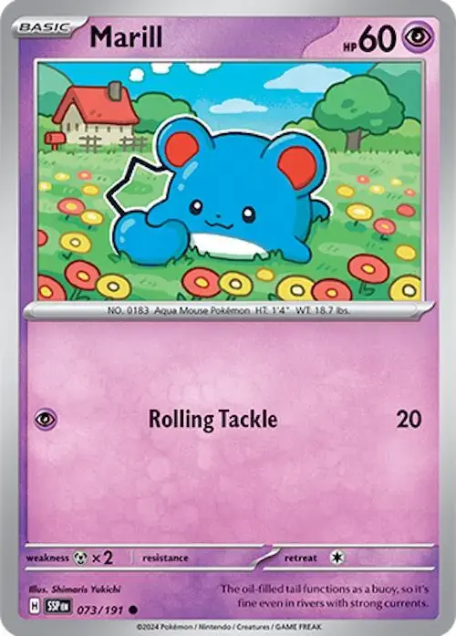 Marill - Pokemon Surging Sparks #73