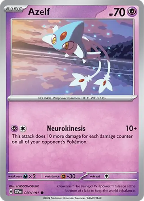 Azelf - Pokemon Surging Sparks #80