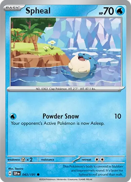 Spheal - Pokemon Surging Sparks #43
