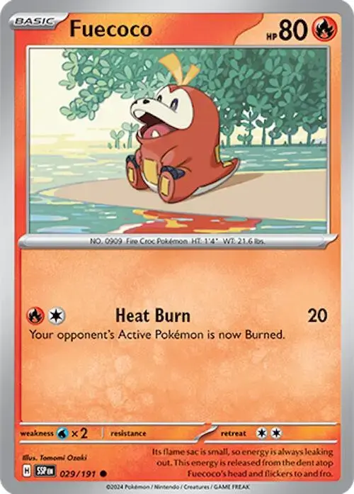 Fuecoco - Pokemon Surging Sparks #29