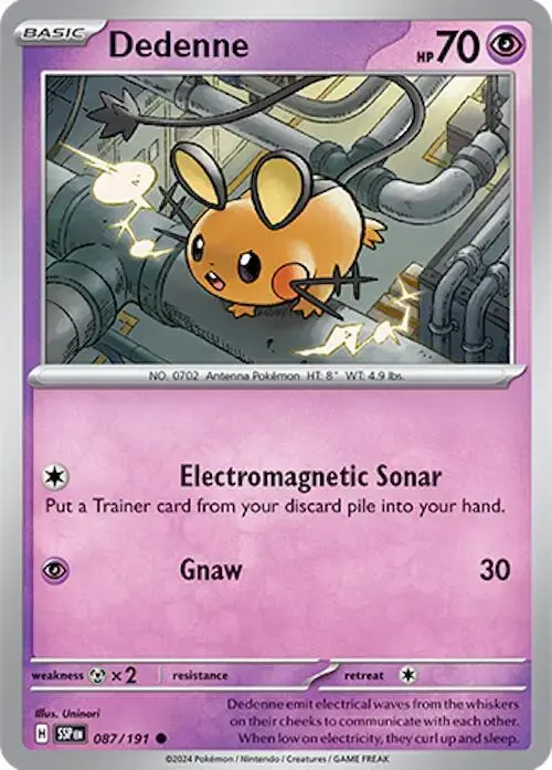 Dedenne - Pokemon Surging Sparks #87
