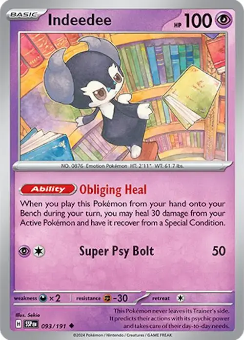 Indeedee - Pokemon Surging Sparks #93