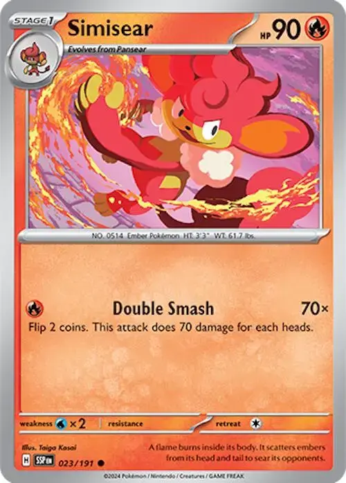 Simisear - Pokemon Surging Sparks #23