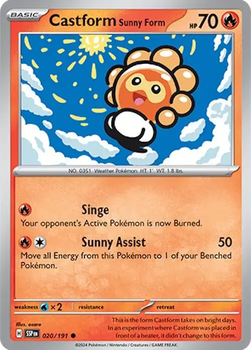 Castform Sunny Form - Pokemon Surging Sparks #20