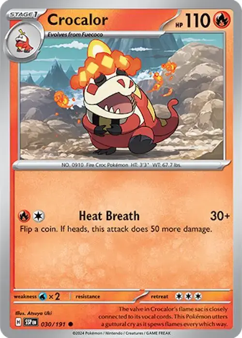 Crocalor - Pokemon Surging Sparks #30
