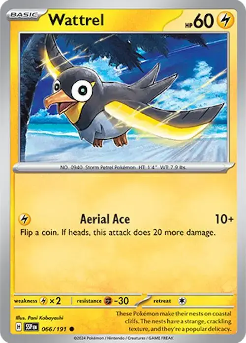 Wattrel - Pokemon Surging Sparks #66
