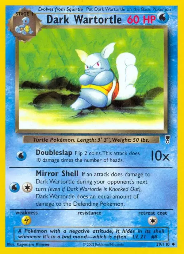 Dark Wartortle - Pokemon Legendary Collection #39