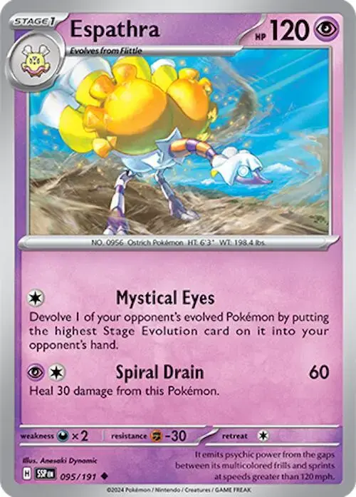 Espathra - Pokemon Surging Sparks #95