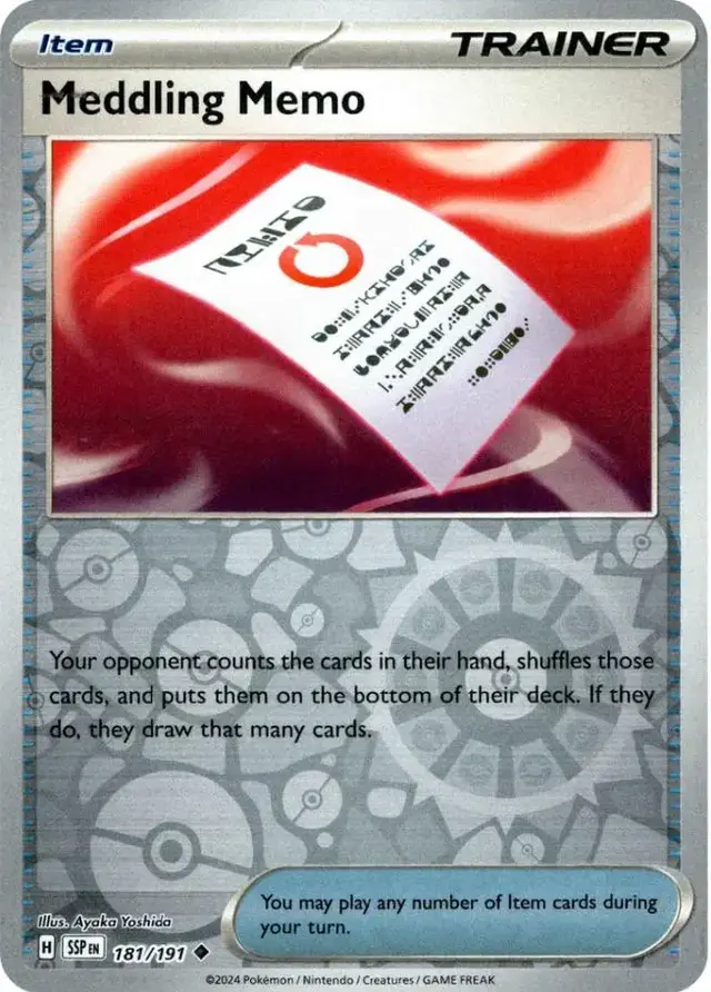 Meddling Memo [Reverse Holo]