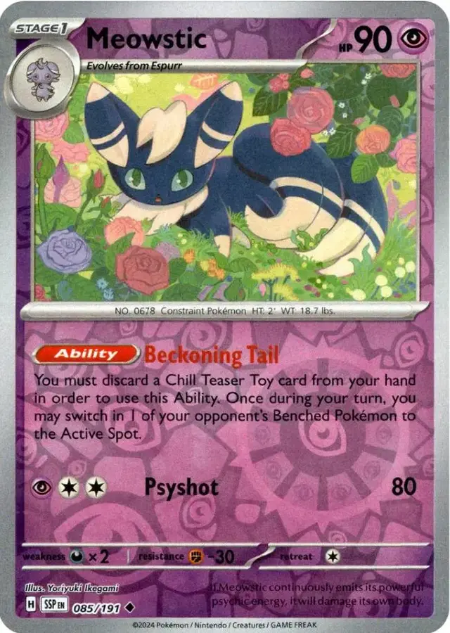 Meowstic [Reverse Holo] - Pokemon Surging Sparks #85