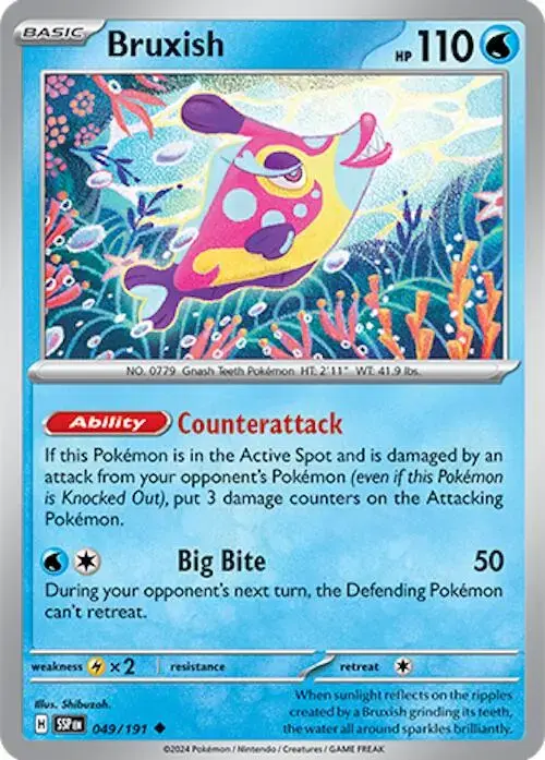 Bruxish - Pokemon Surging Sparks #49