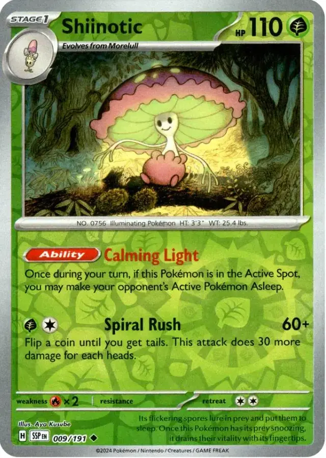 Shiinotic [Reverse Holo] - Pokemon Surging Sparks #9
