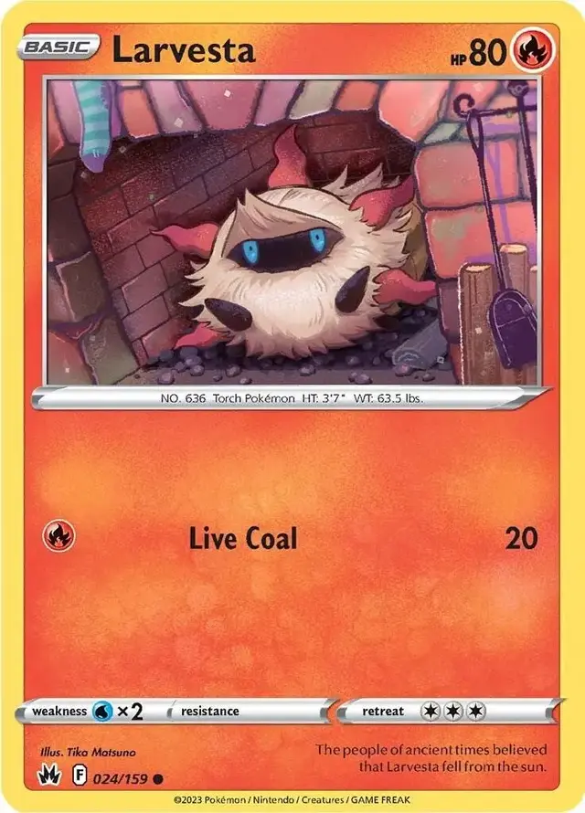 Larvesta - Pokemon Surging Sparks #24