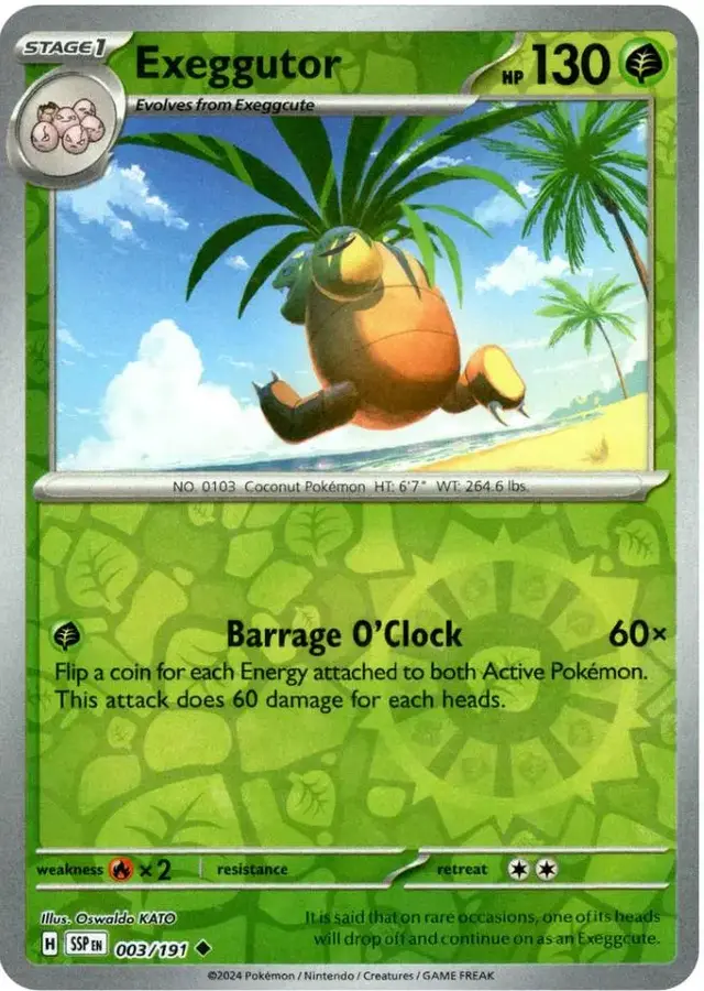 Exeggutor [Reverse Holo] - Pokemon Surging Sparks #3