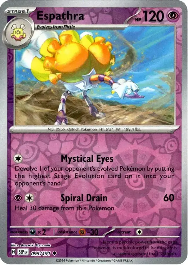 Espathra [Reverse Holo] - Pokemon Surging Sparks #95