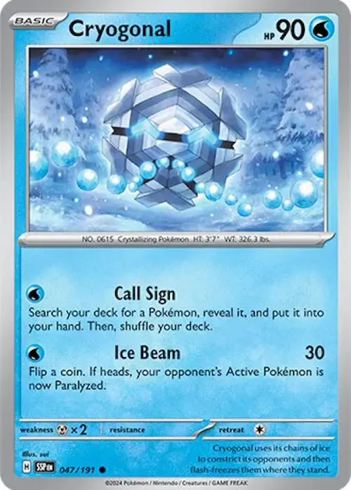 Cryogonal - Pokemon Surging Sparks #47