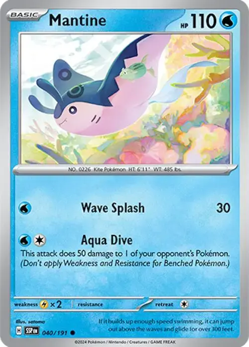 Mantine - Pokemon Surging Sparks #40